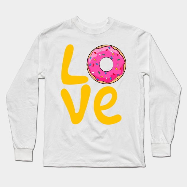 LOVE DONUTS SIMPFNT Long Sleeve T-Shirt by SIMPLICITEE